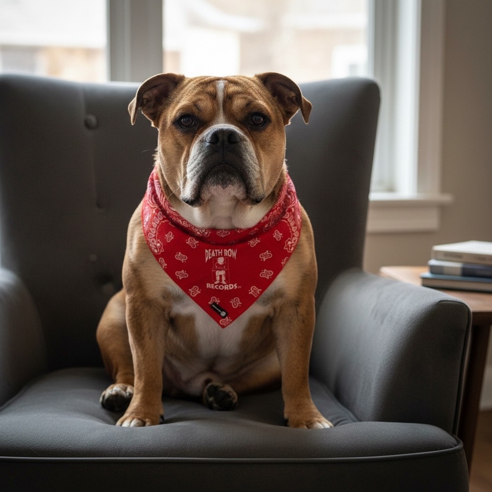 Red, Blue and Black Dog Bandana set of 3.